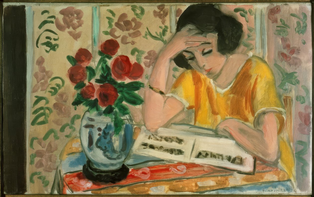 Leitura feminina de Henri Matisse