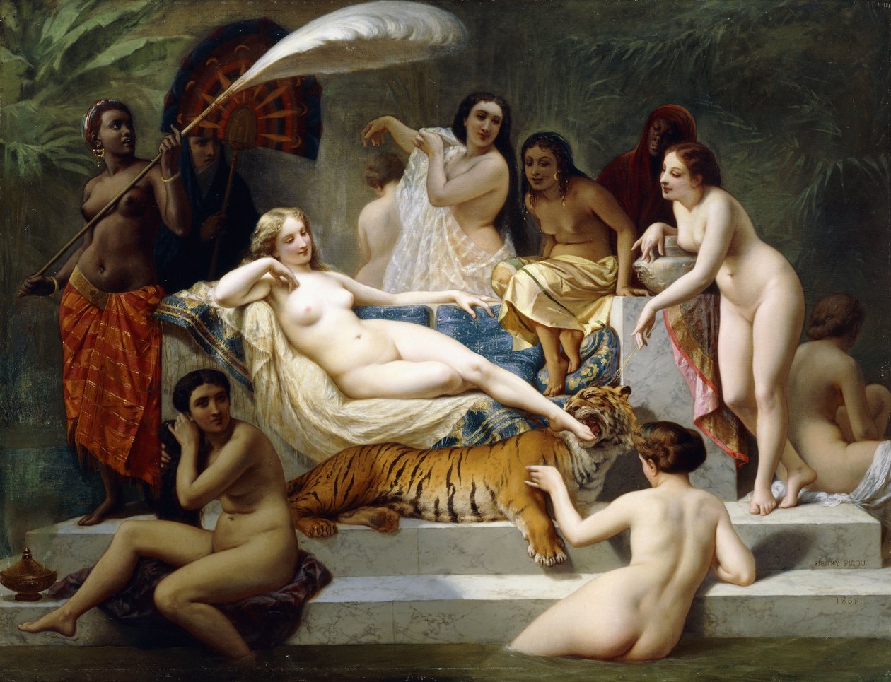 Odalisque, 1858 de Henri Pierre Picou