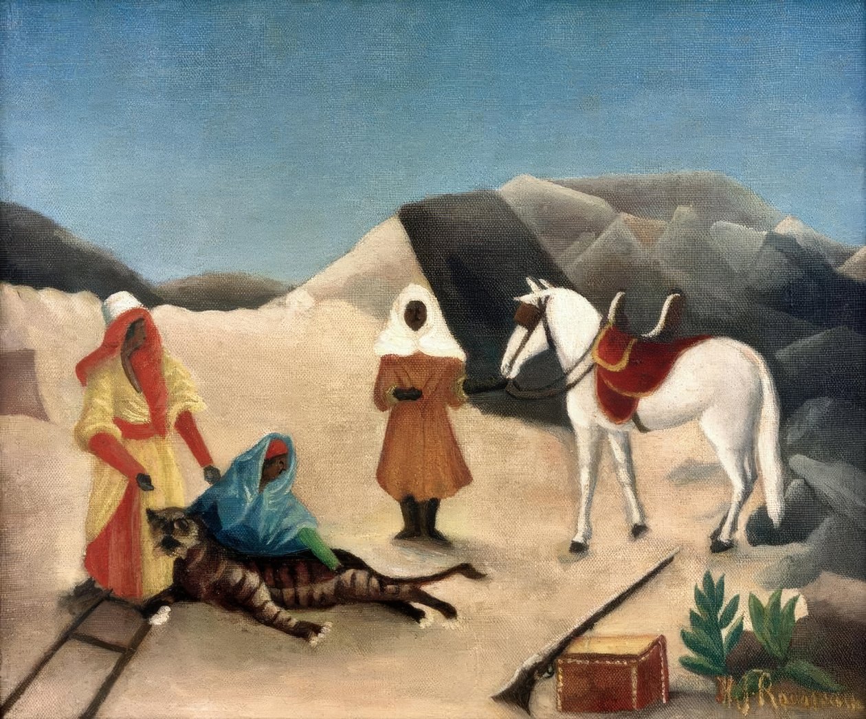 Caça ao tigre de Henri Rousseau