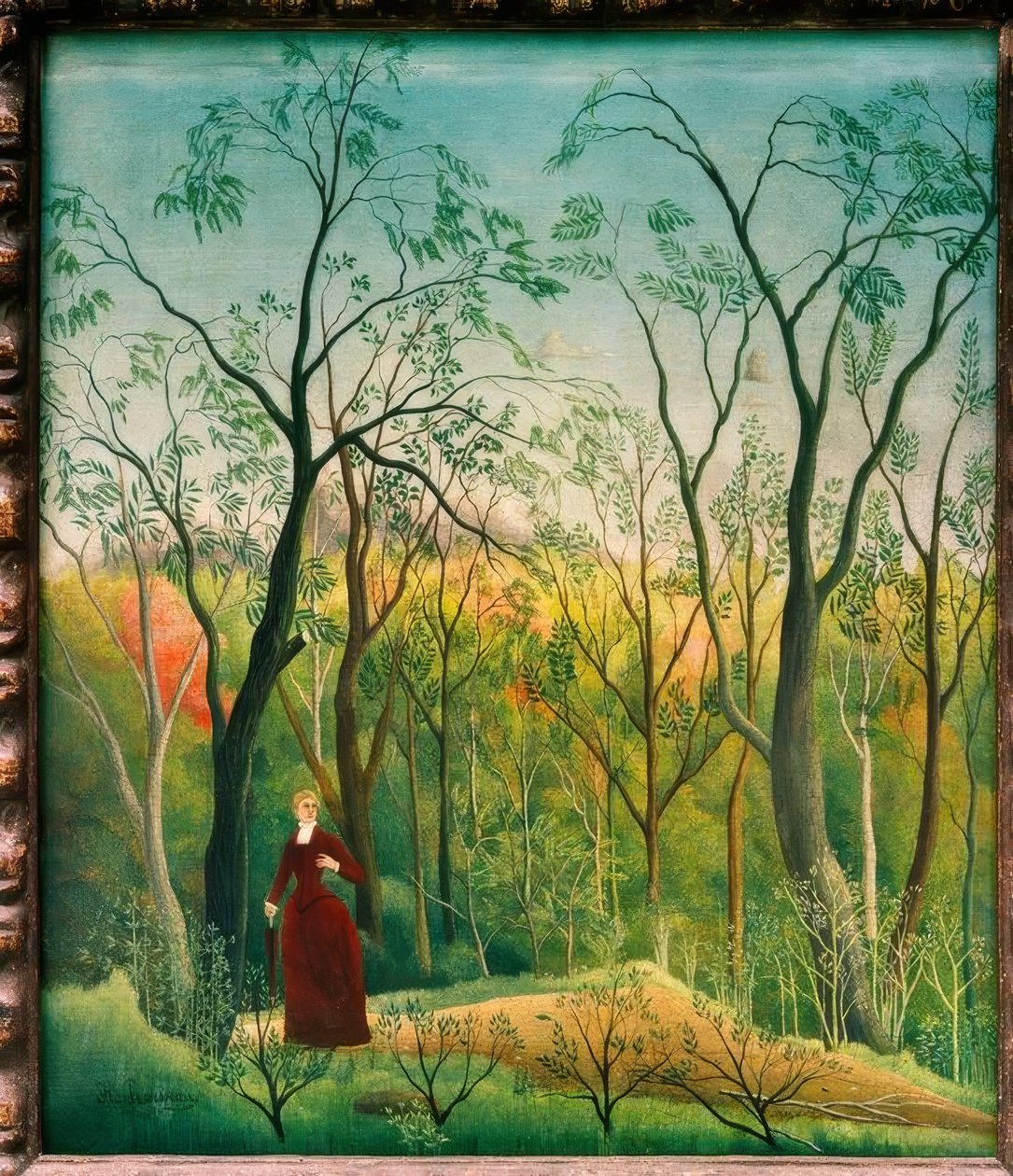 A caminhada na floresta de Henri Rousseau