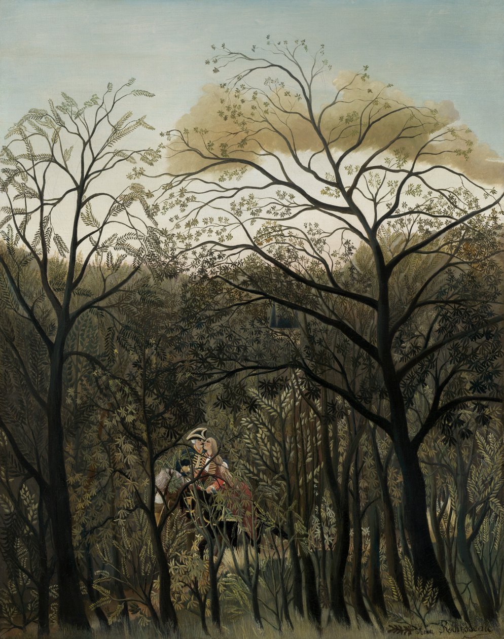 Encontro na Floresta, 1889. de Henri Rousseau