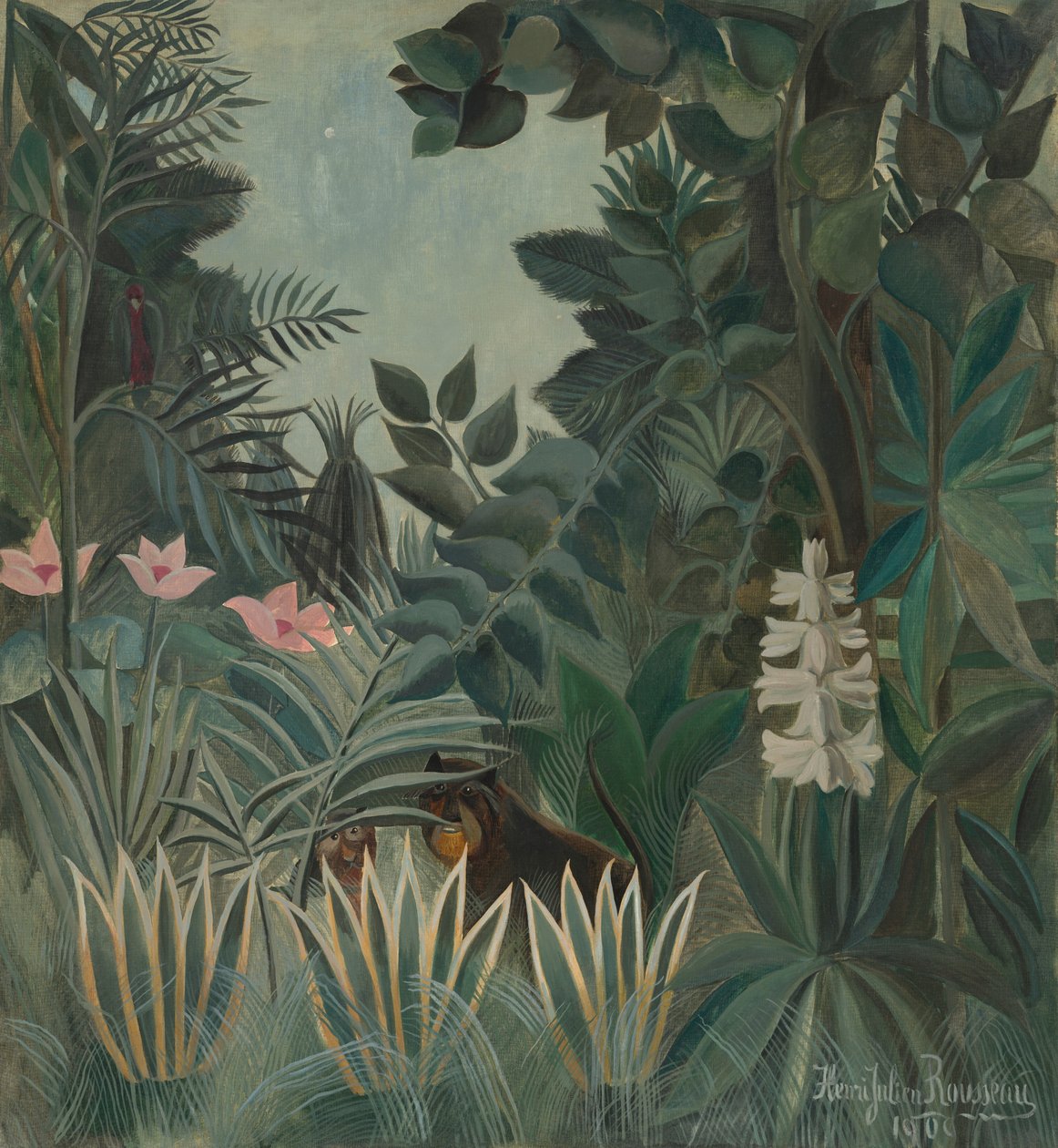 A selva equatorial, 1909. de Henri Rousseau