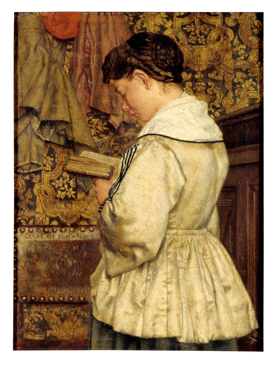 Leitura de mulheres (óleo sobre tela) de Henri de Braekeleer