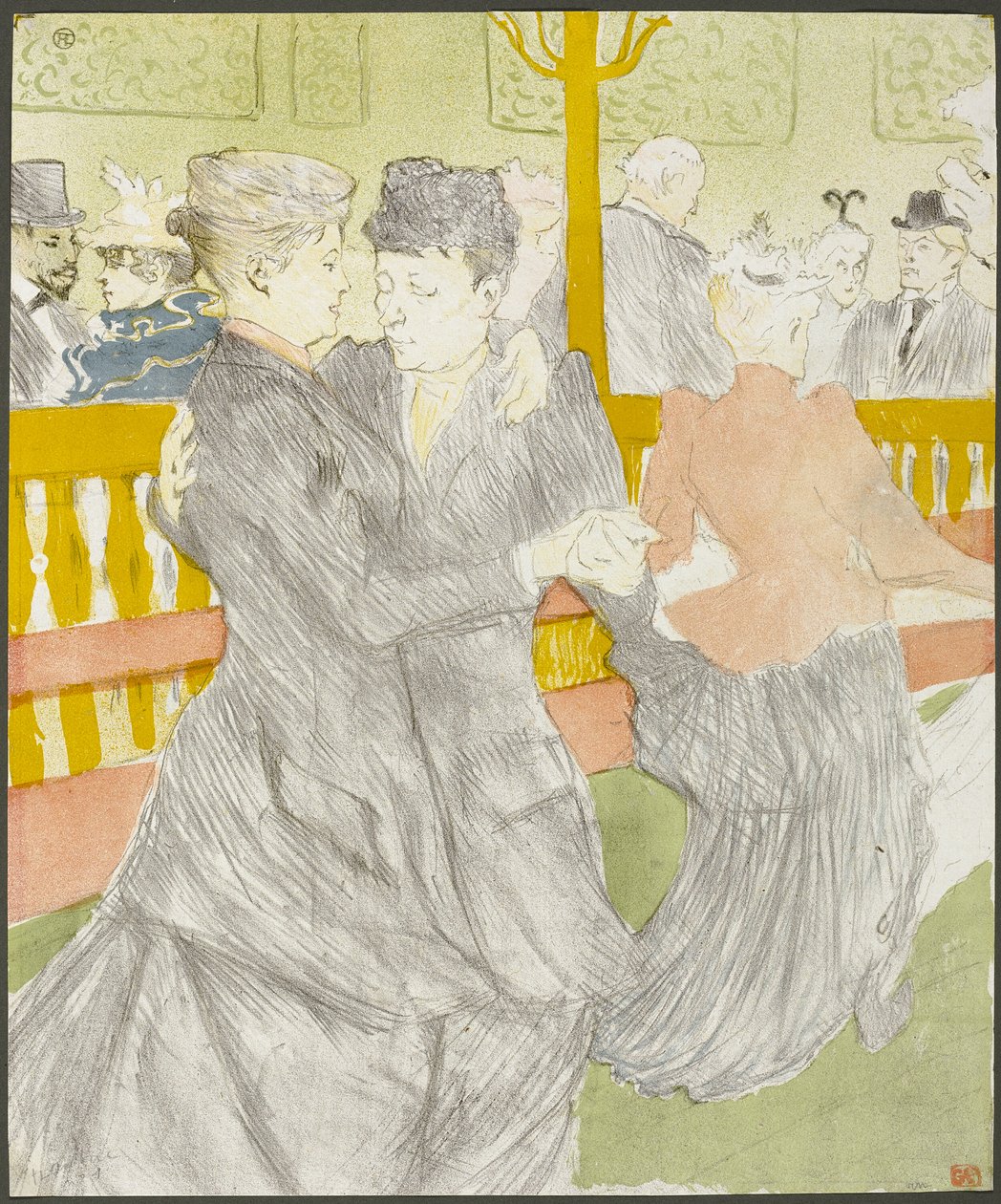 Dança no Moulin Rouge de Henri de Toulouse Lautrec