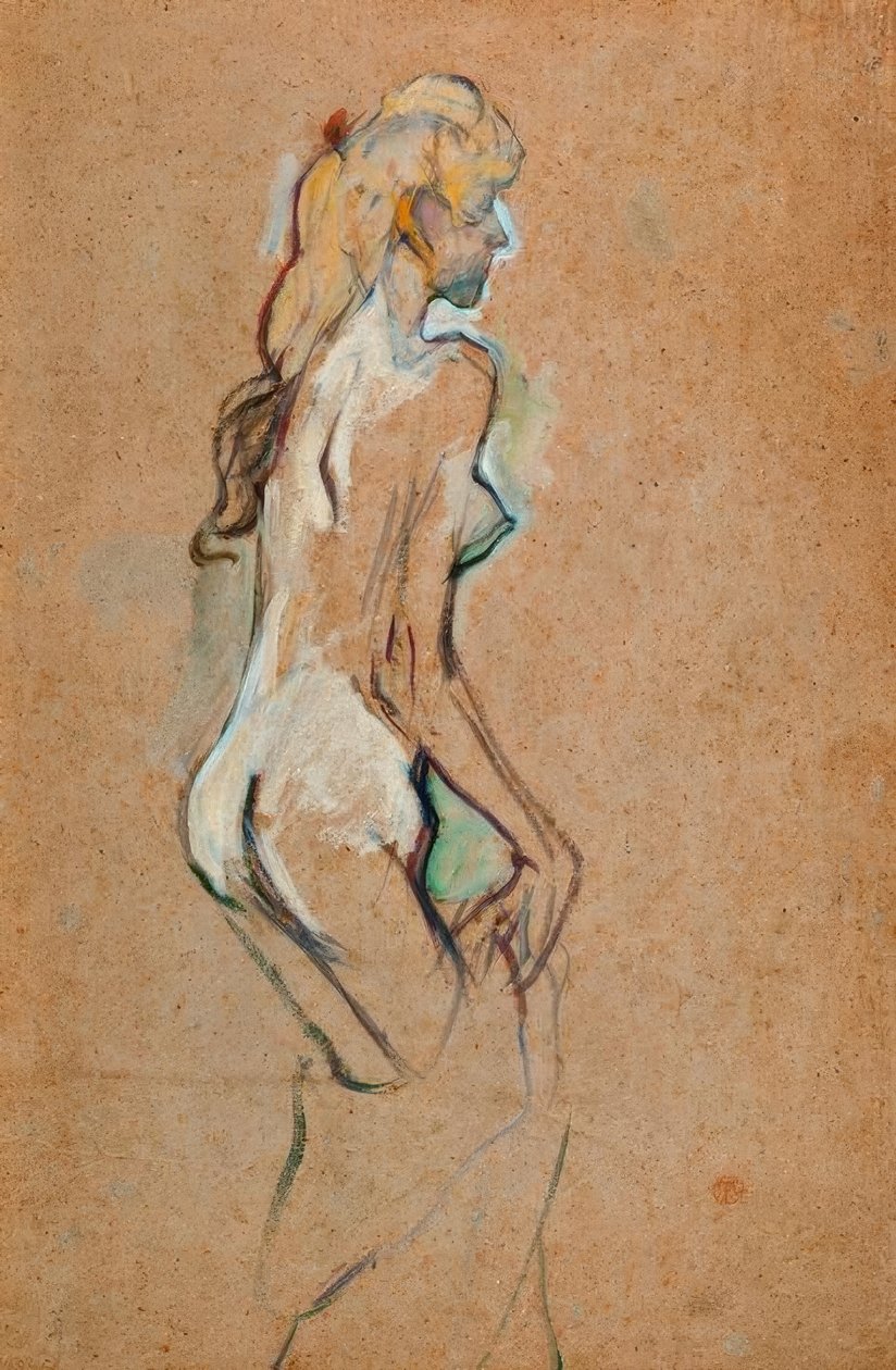 Menina nua de Henri de Toulouse Lautrec