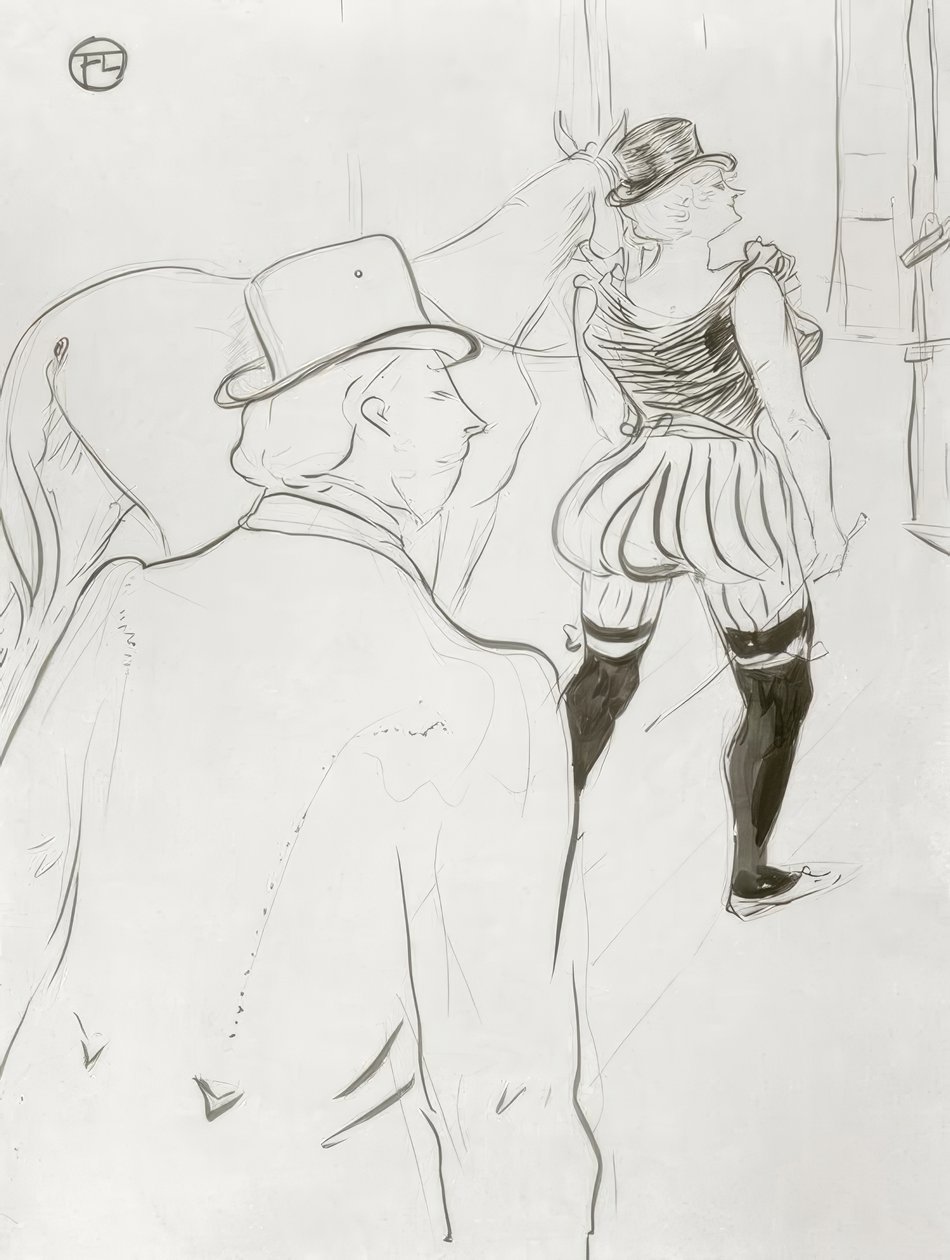 Nos bastidores de Henri de Toulouse Lautrec