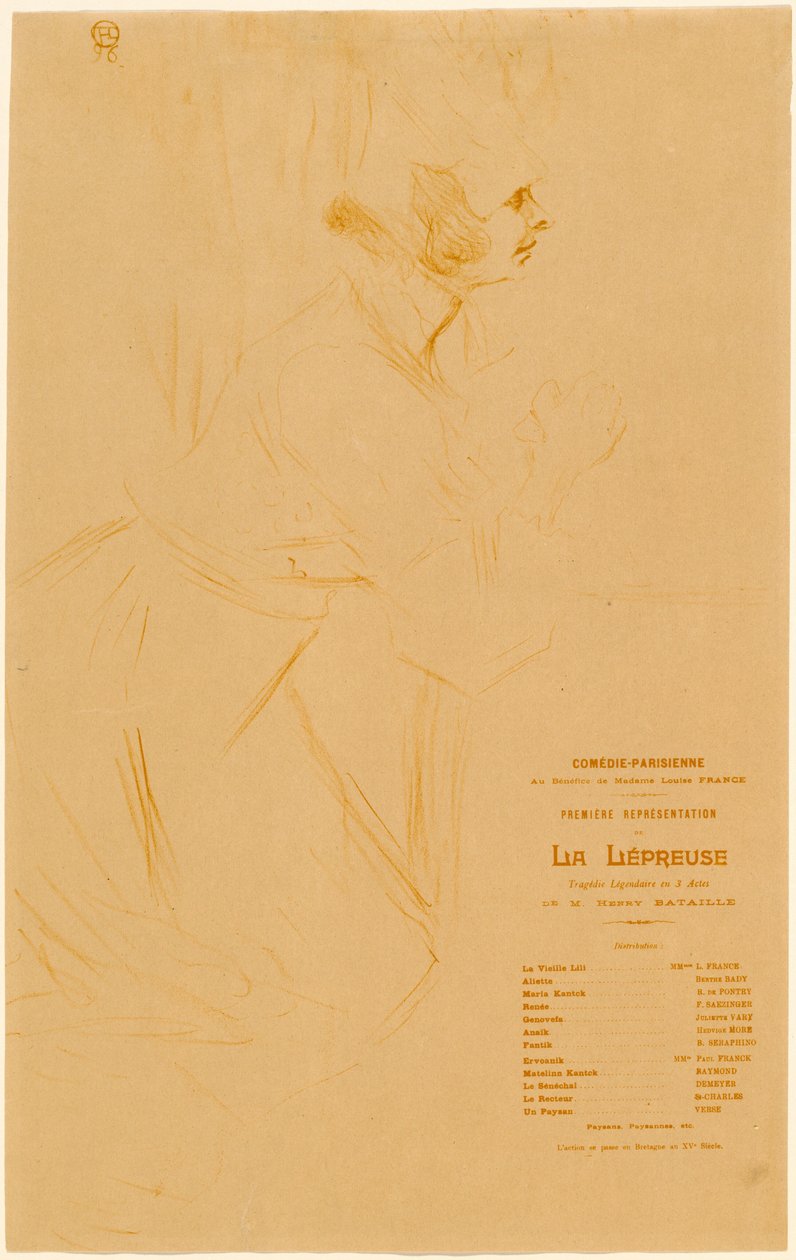 O Leproso de Henri de Toulouse Lautrec
