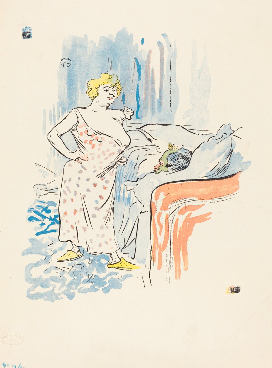 homem e mulher de Henri de Toulouse Lautrec