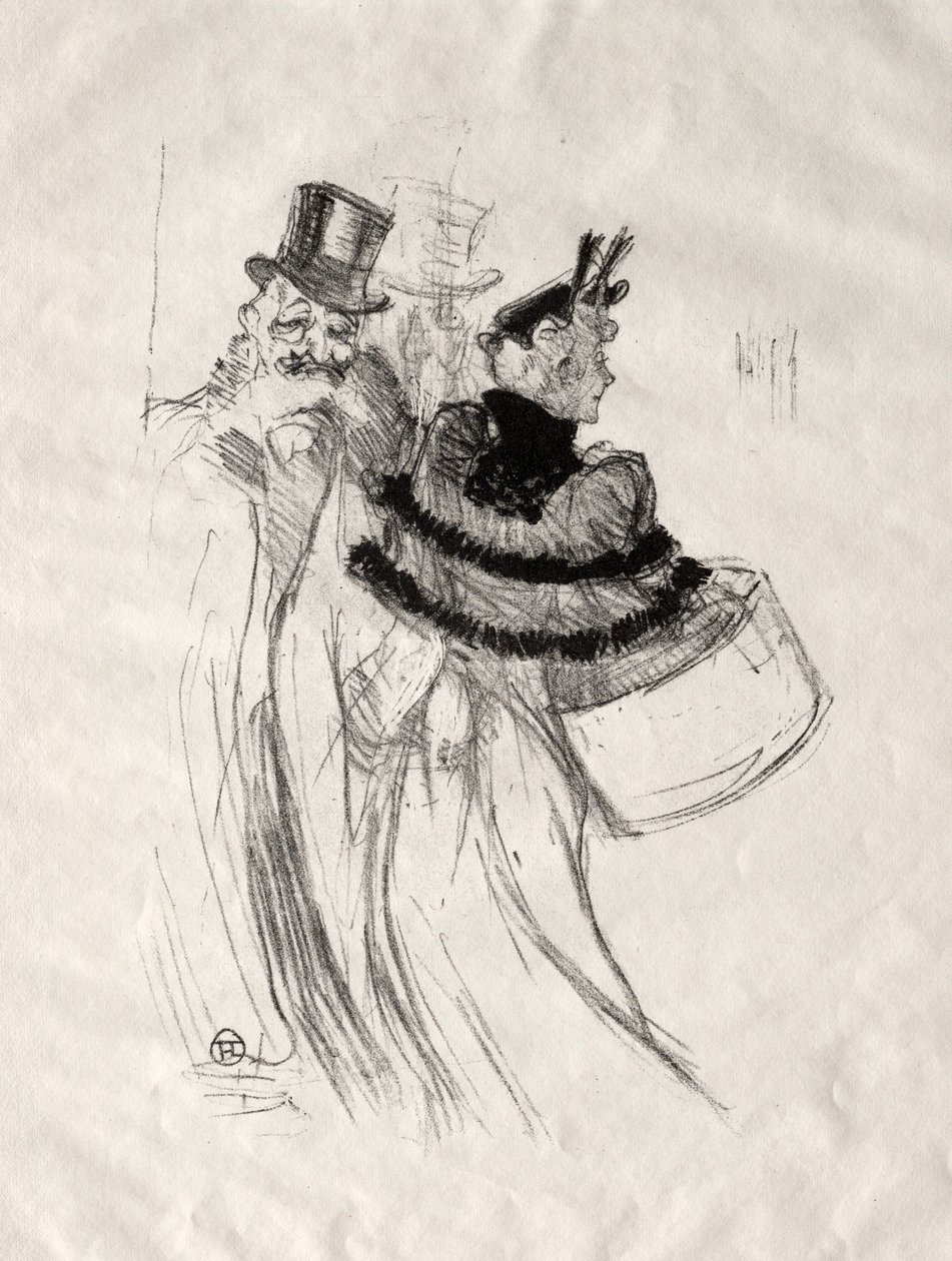 Os velhos senhores, 1894. de Henri de Toulouse Lautrec