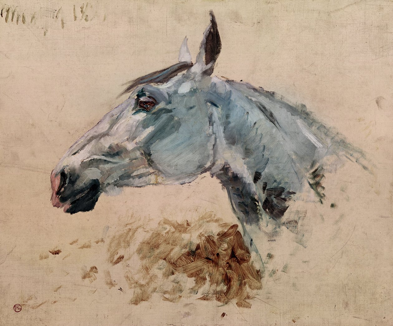 Cavalo Branco "Gazelle", 1881 de Henri de Toulouse Lautrec