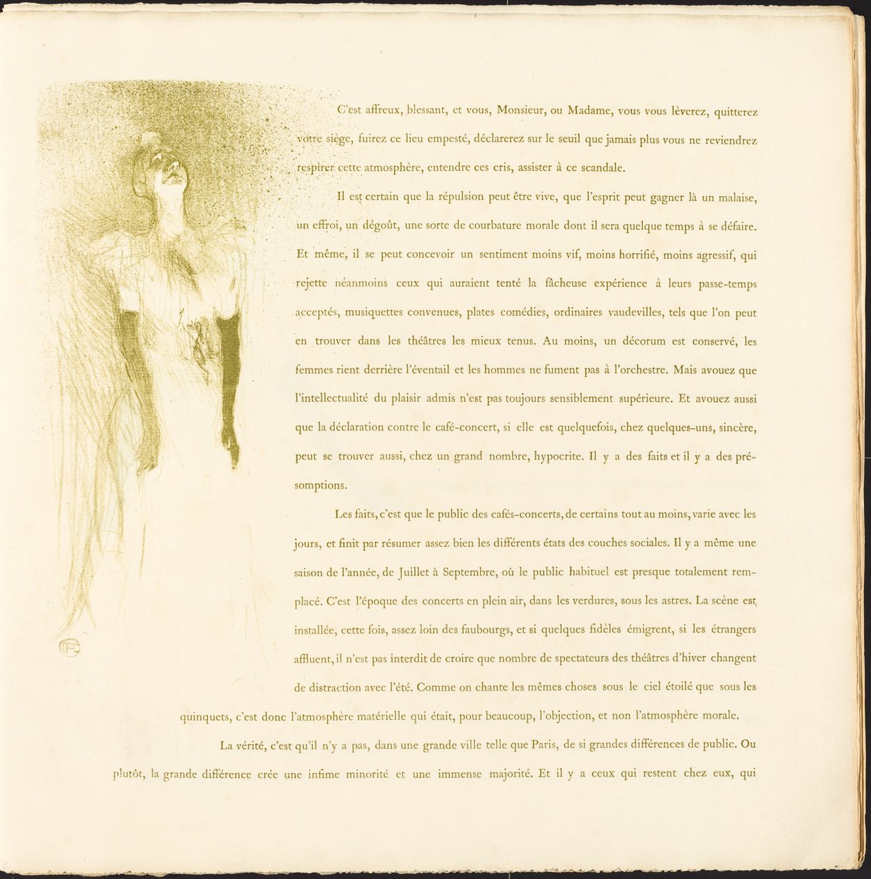 Yvette Guilbert de Henri de Toulouse Lautrec