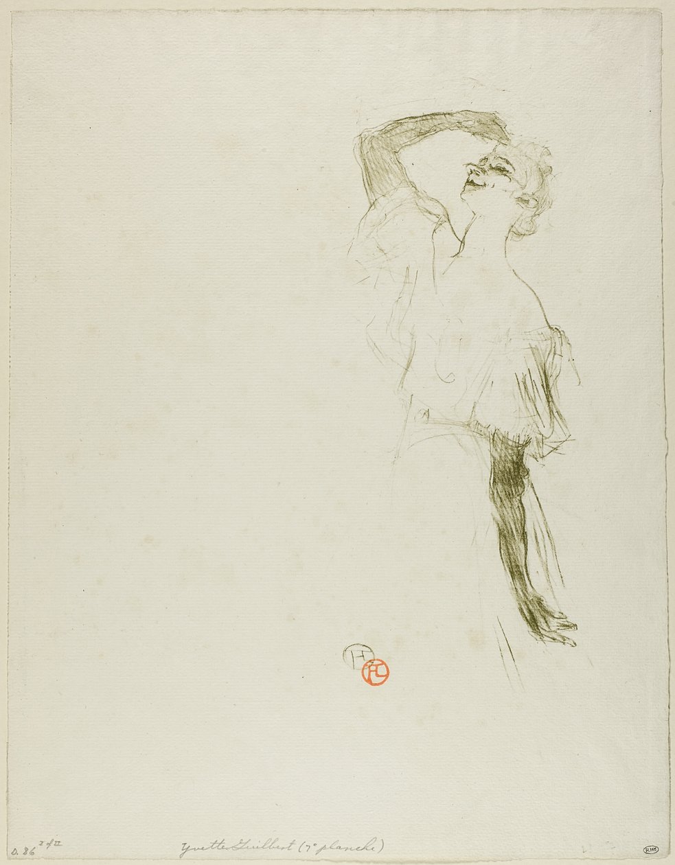 Yvette Guilbert de Henri de Toulouse Lautrec