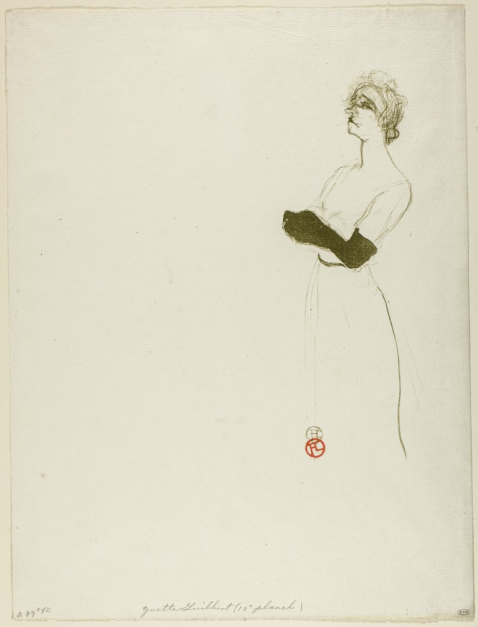 Yvette Guilbert de Henri de Toulouse Lautrec