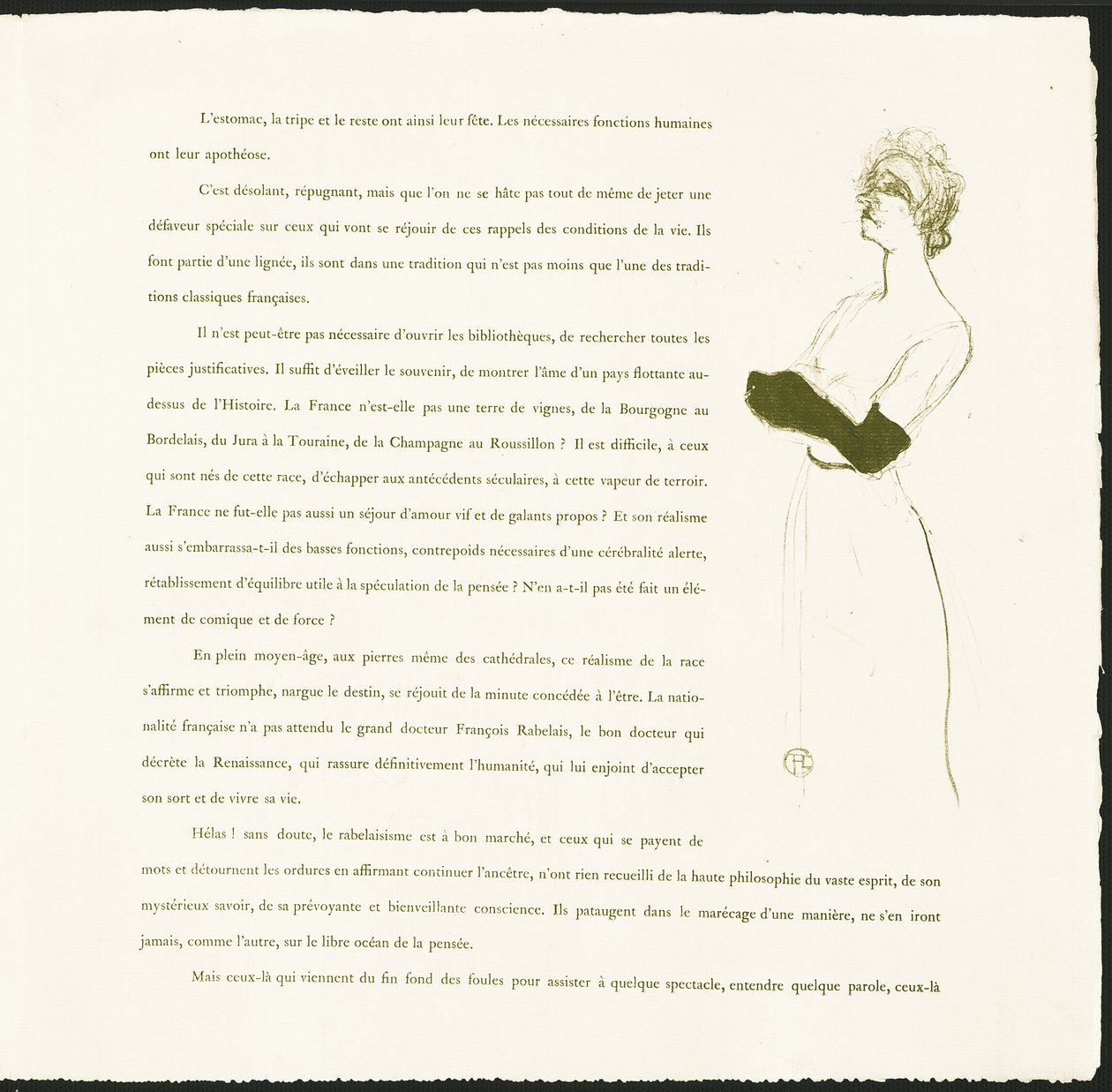 Yvette Guilbert de Henri de Toulouse Lautrec
