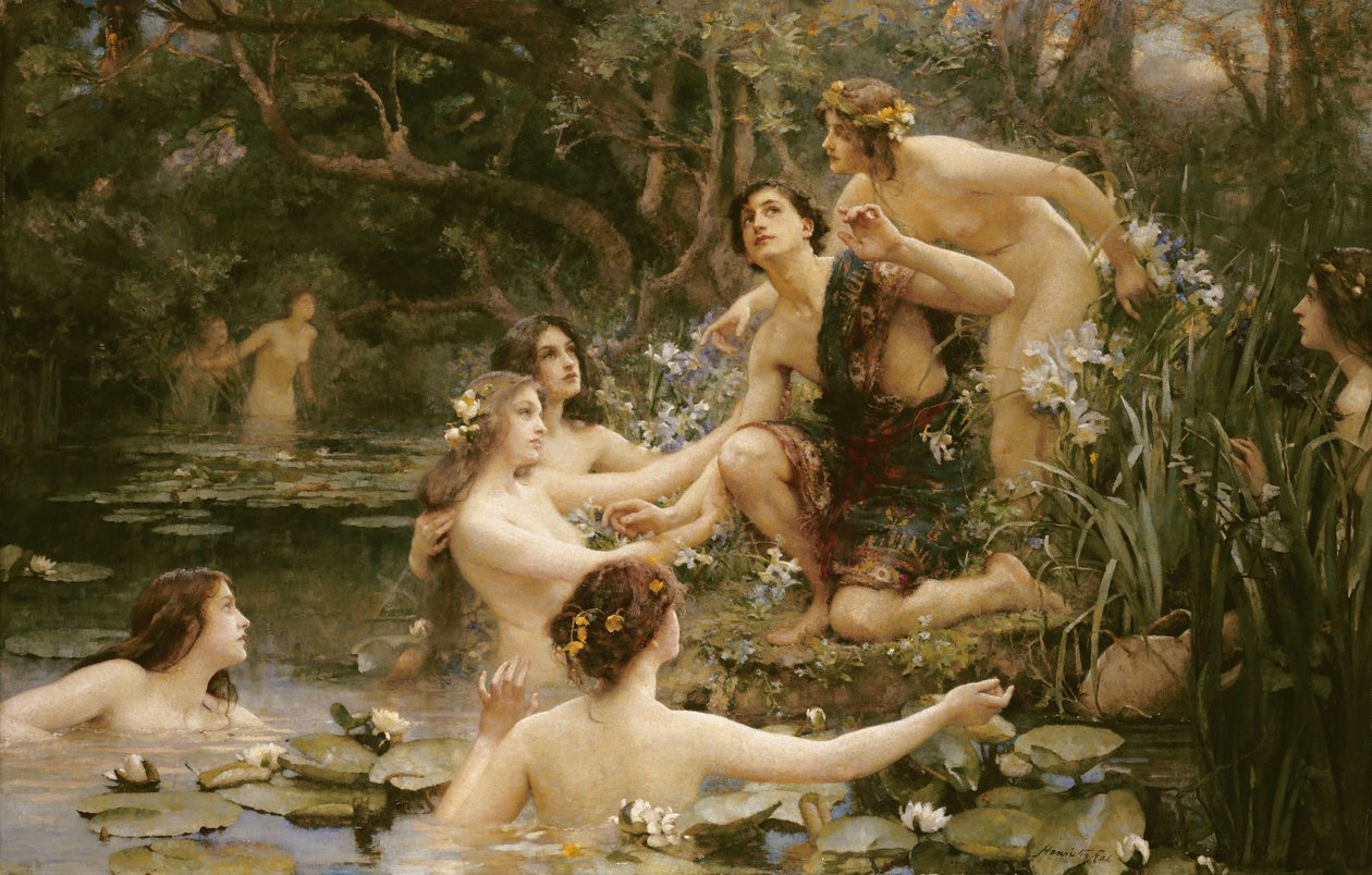 Hylas e as ninfas da água de Henrietta Rae