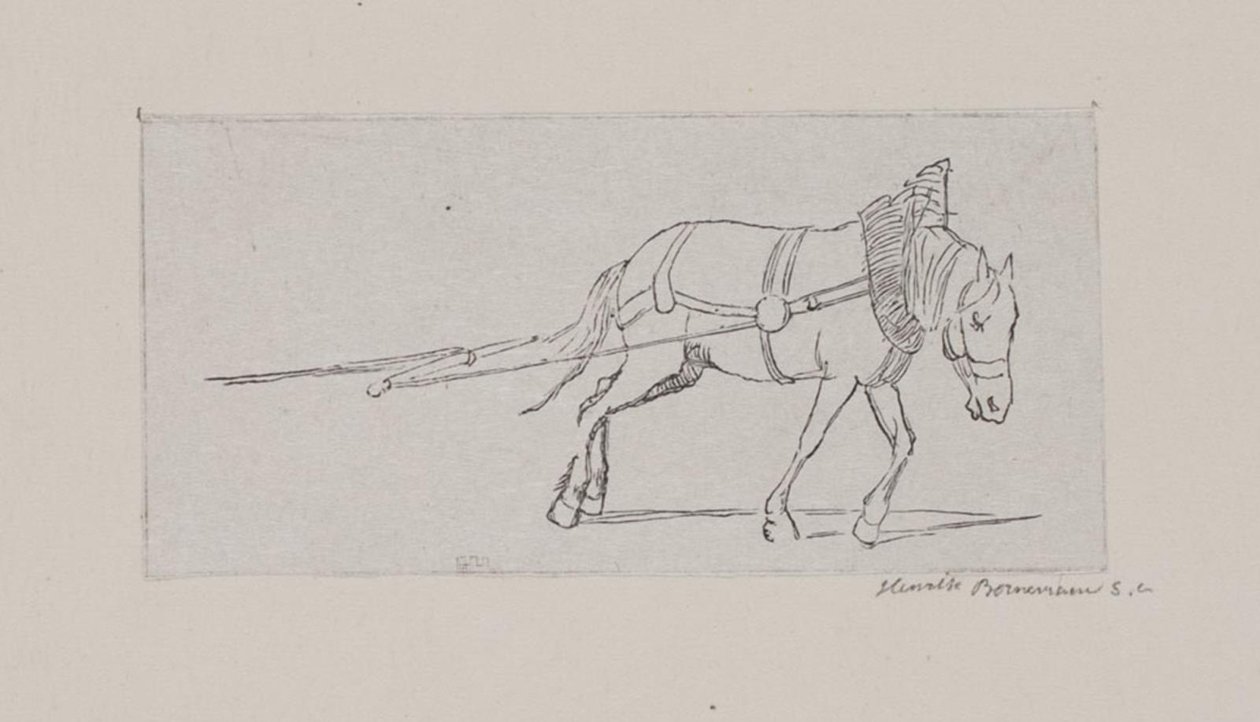 Um cavalo de tração de Henrik Bornemann