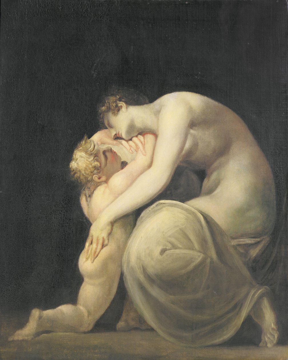 Tekemessa e Eurysakes, c.1800-10 de Johann Heinrich Füssli