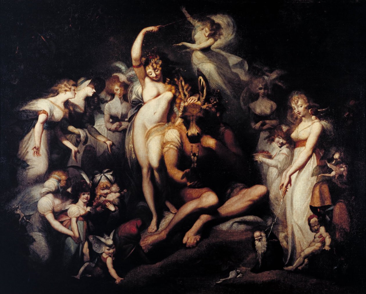 Titânia e parte inferior de Johann Heinrich Füssli