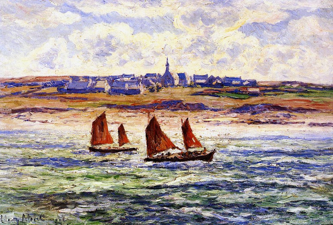 Paulgoazec, Bretanha, 1906 de Henry Moret
