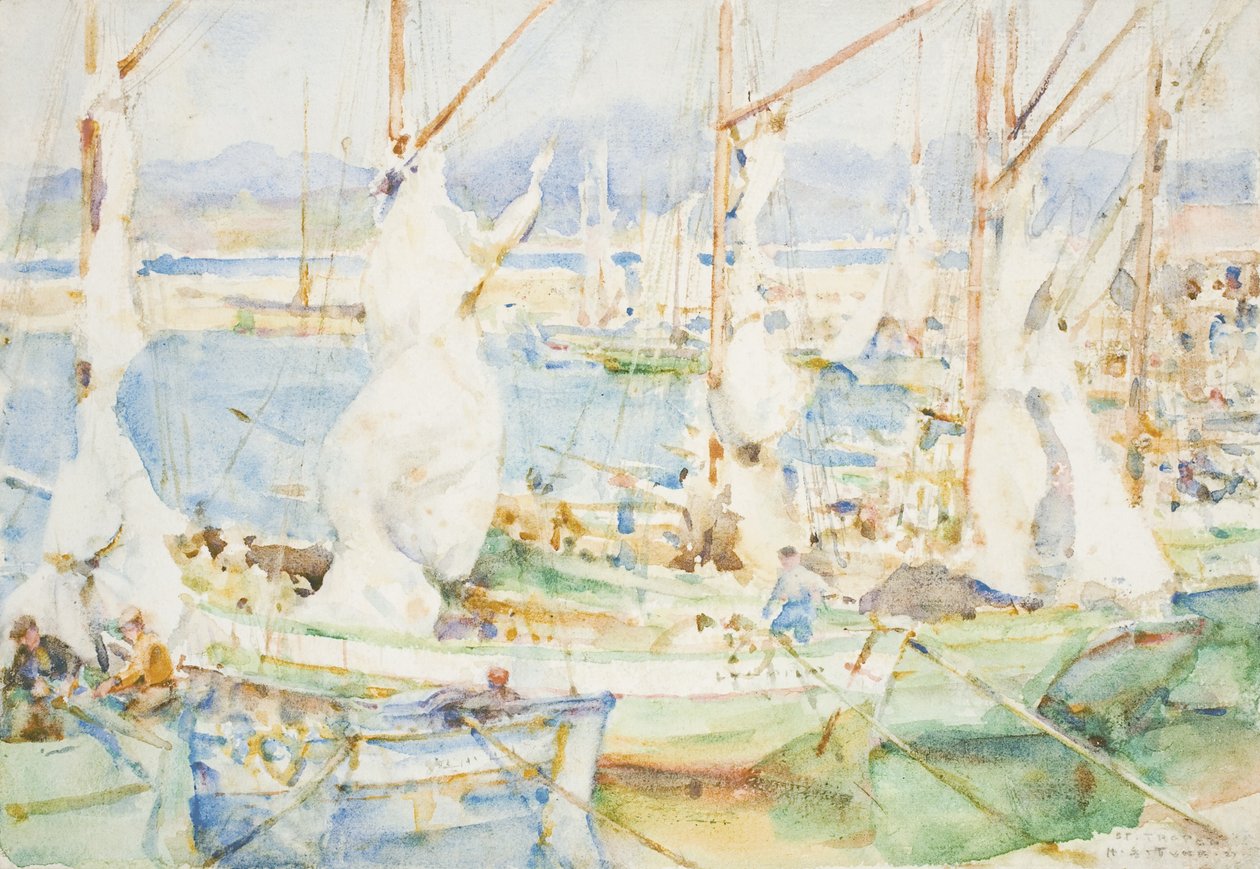 St. Tropez, 1927 de Henry Scott Tuke
