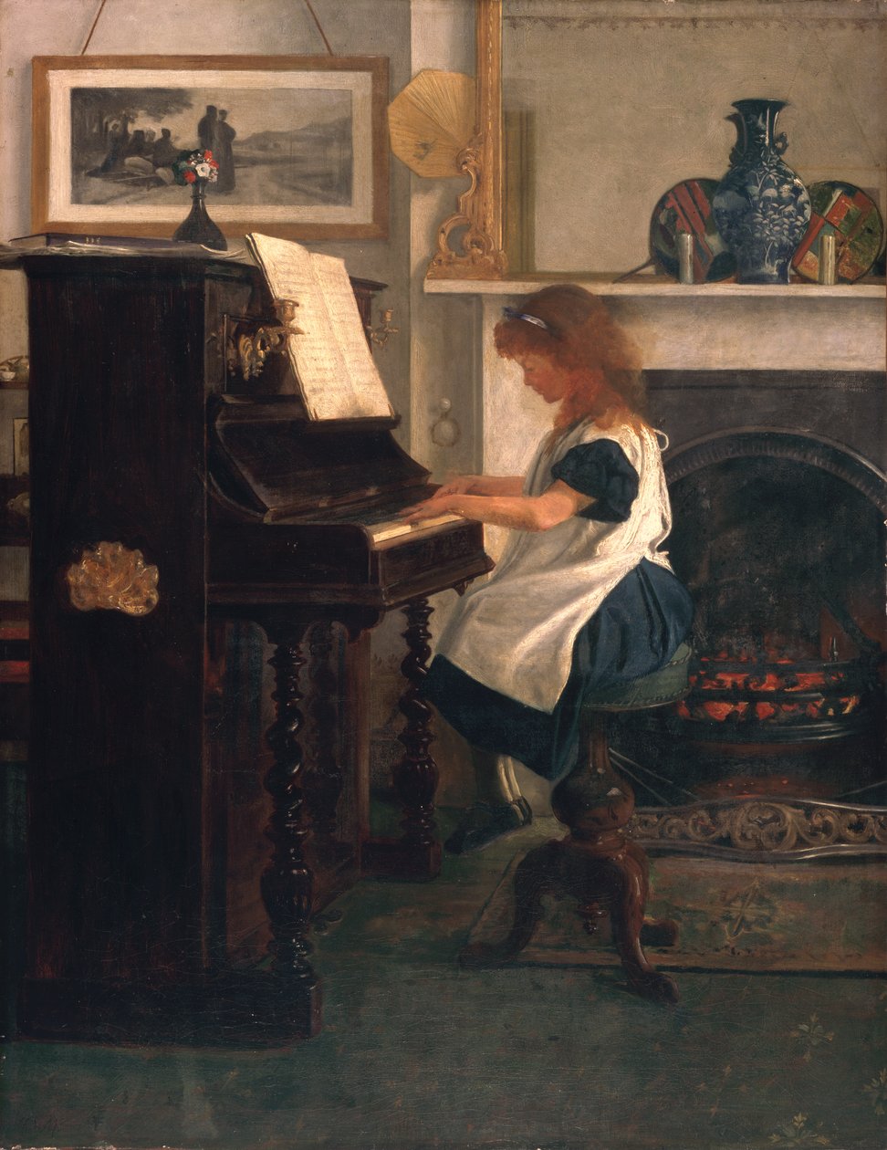 No piano de Henry Stacey Marks