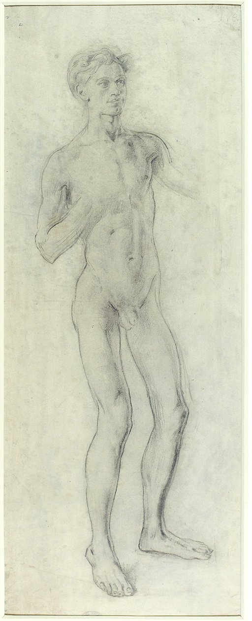 Menino nu de pé de Henry Tonks
