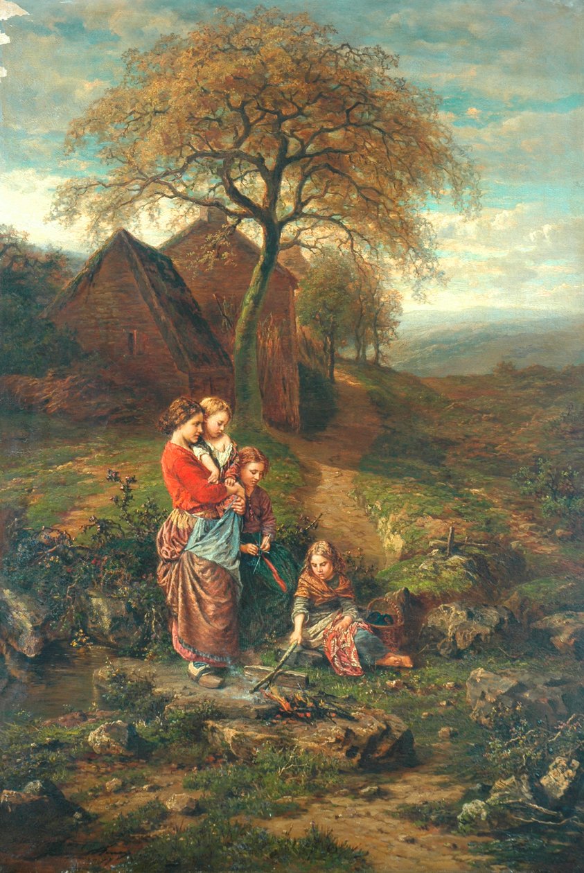 Outono nas Ardenas, 1857 de Henry Campotosto