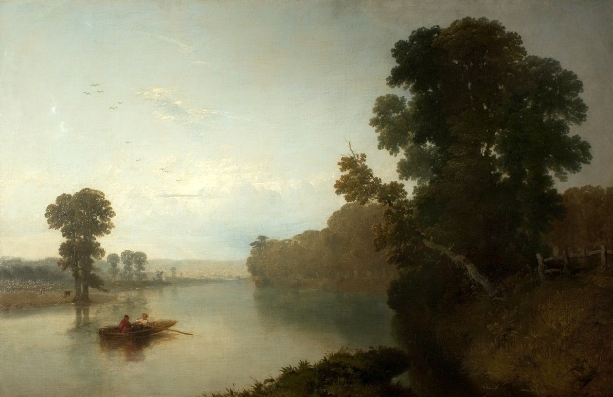 O rio Trent em Wilford de Henry Dawson
