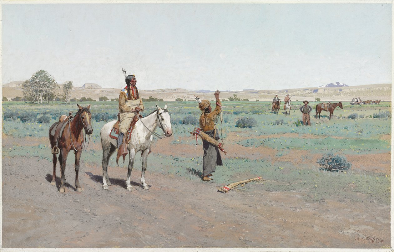 Sinal da paz, 1898 de Henry Francois Farny