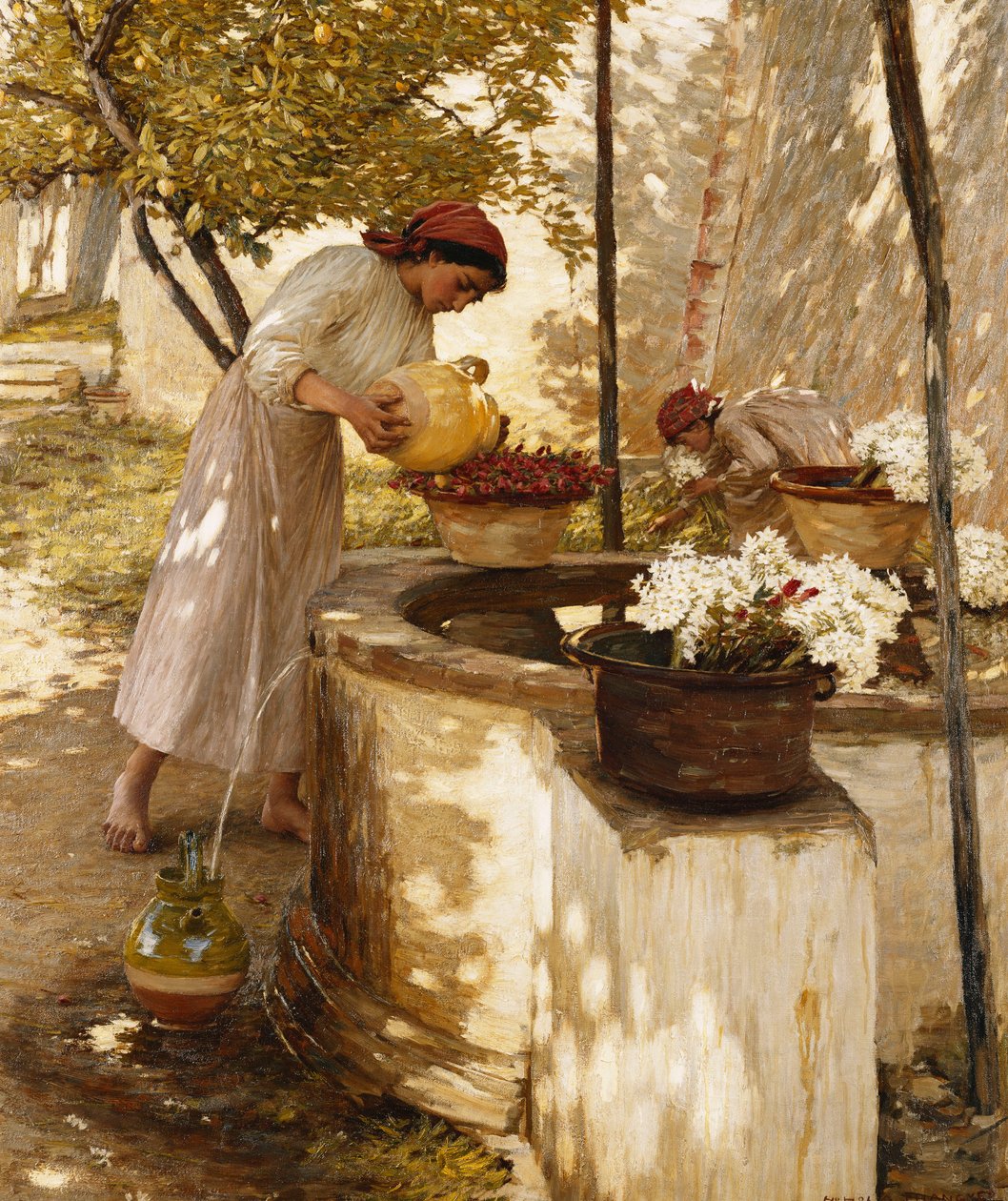 Inverno na Ligúria, 1906 de Henry Herbert La Thangue