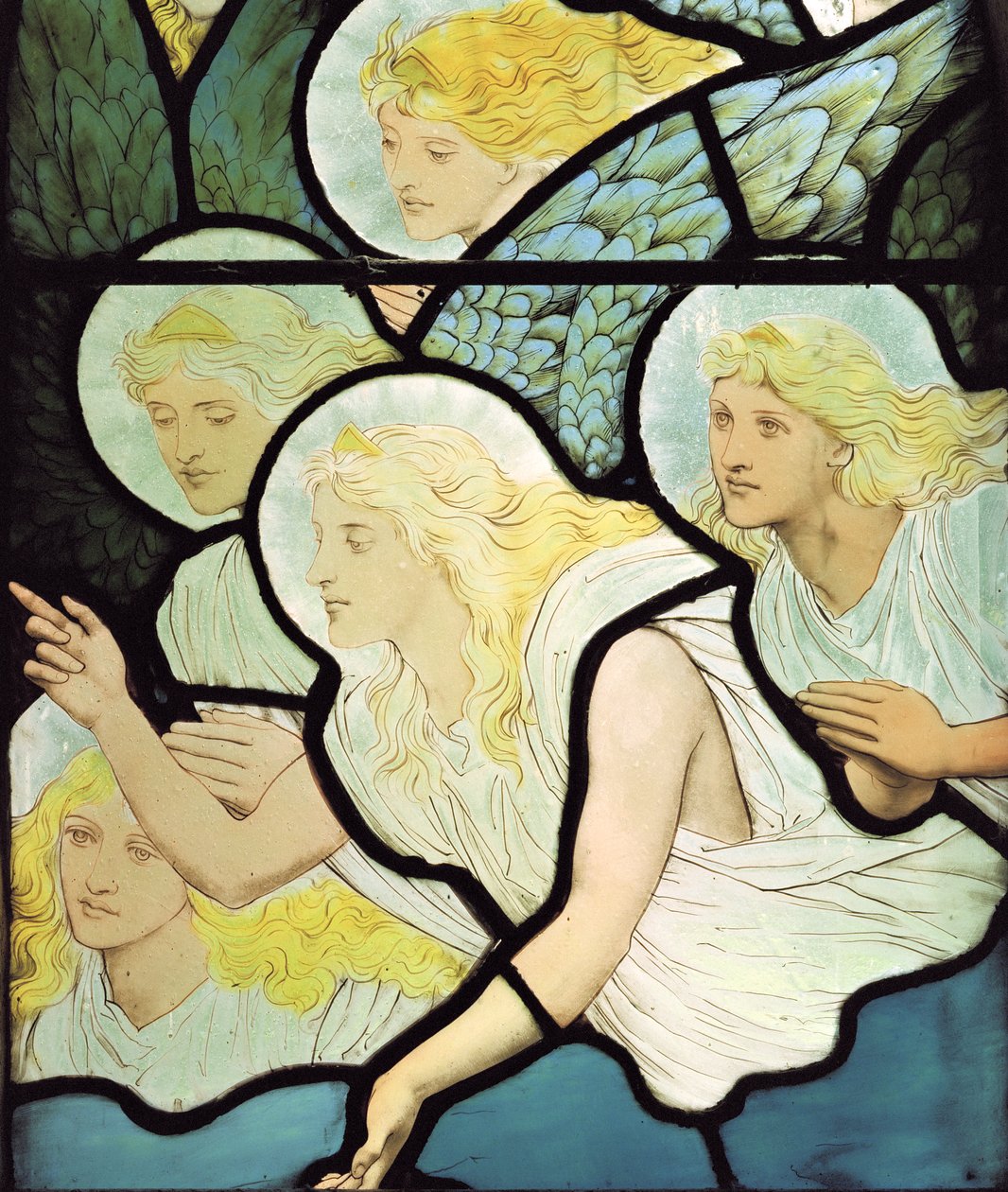 Anjos, 1882 (vitral) de Henry Holiday