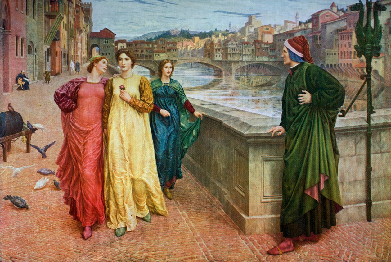 Dante e Beatrice, 1883, 1912. de Henry Holiday