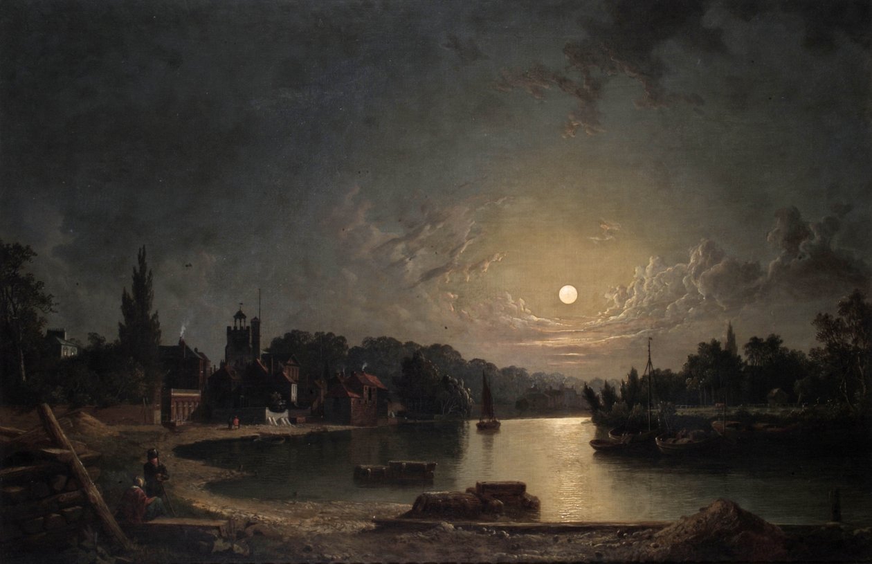 Twickenham por luar, 1835 de Henry Pether