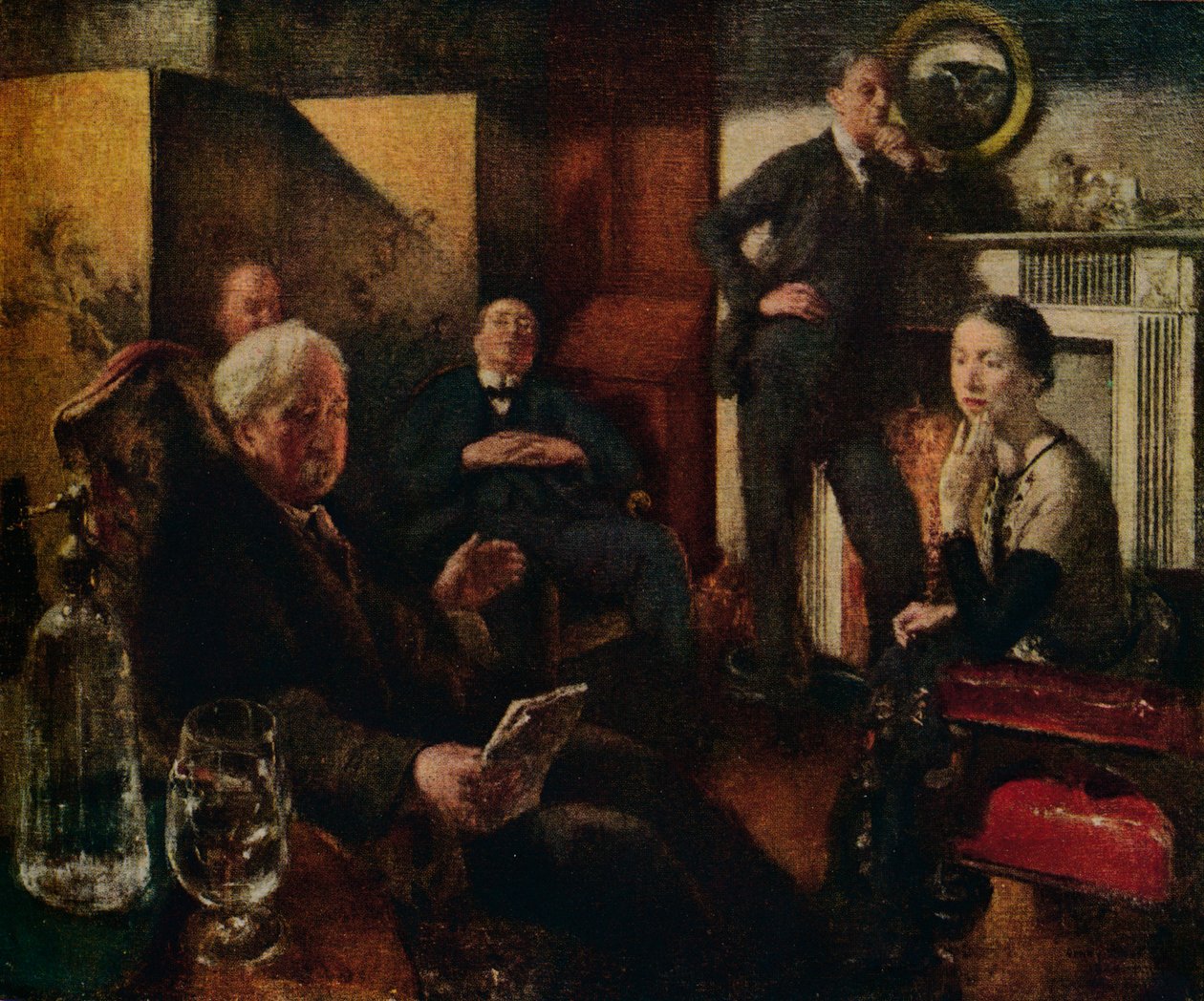 Sábado à noite no Vale, 1928-9 de Henry Tonks