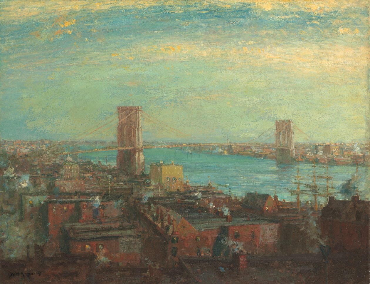Ponte de Brooklyn de Henry Ward Ranger
