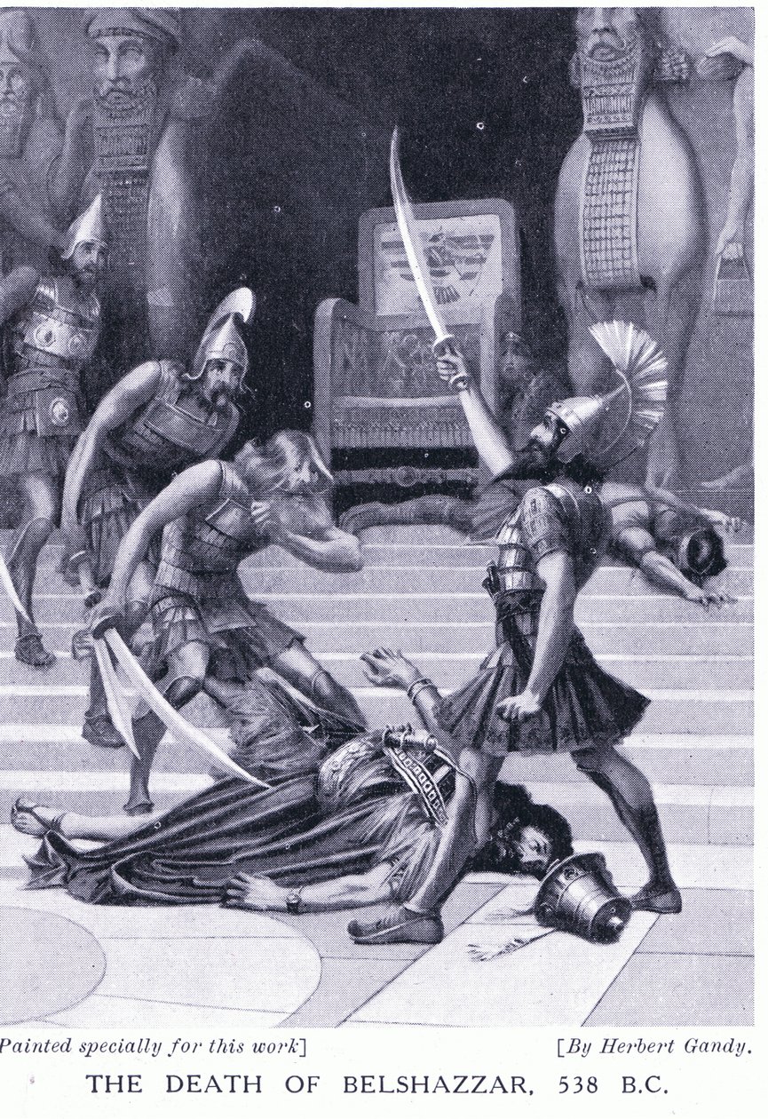 A morte de Belsazar 538 aC de Herbert Gandy