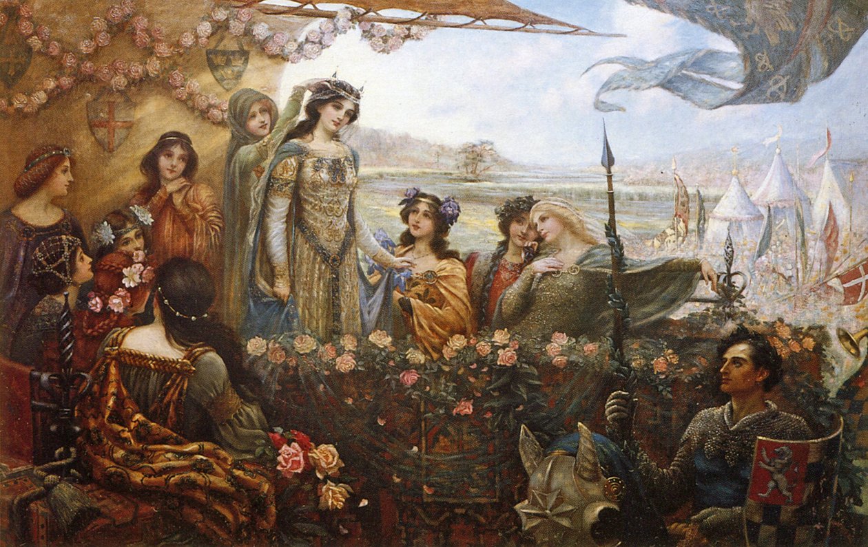 Lancelot e Guineveren de Herbert James Draper