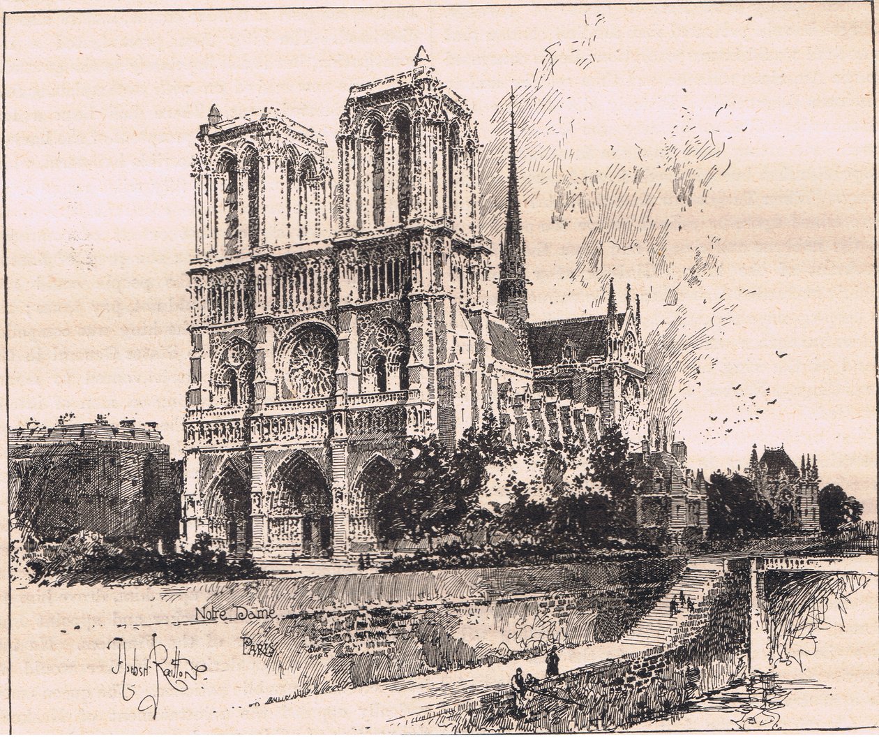Notre Dame, Paris de Herbert Railton