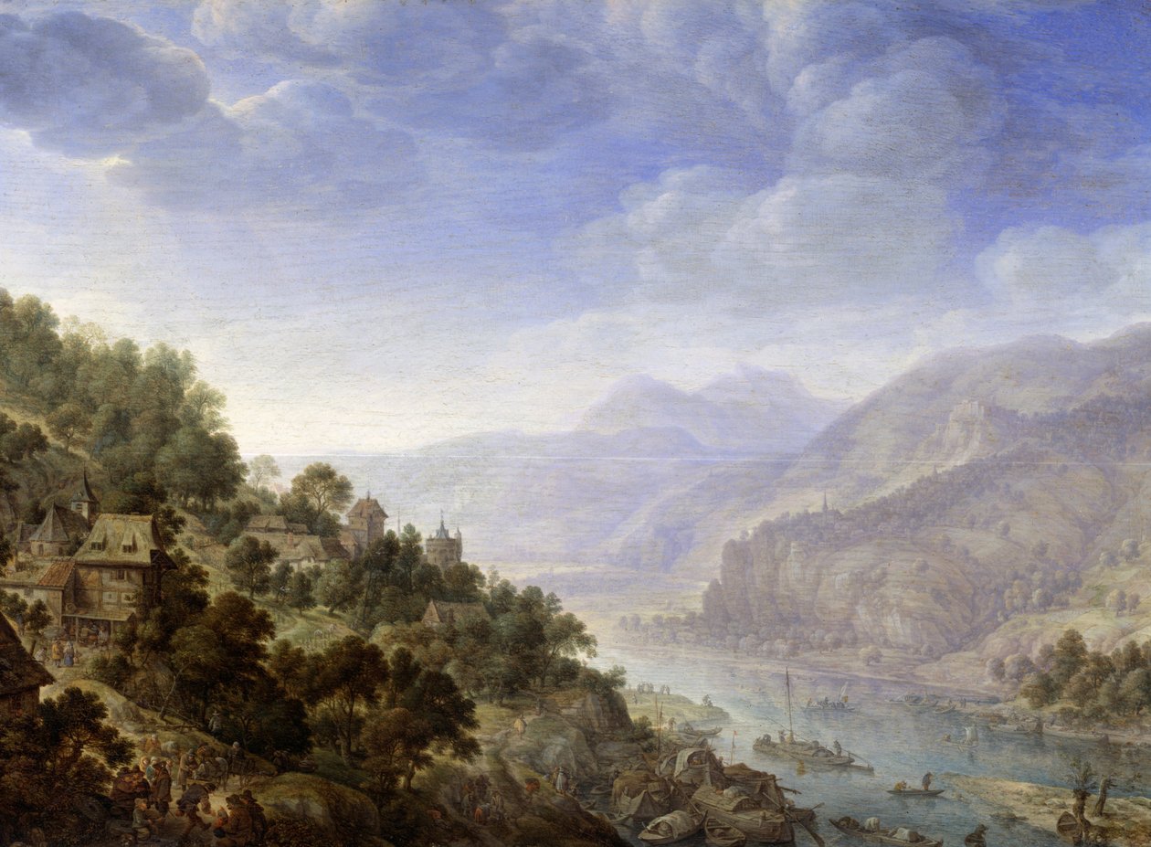 Vista, rhine de Herman Saftleven