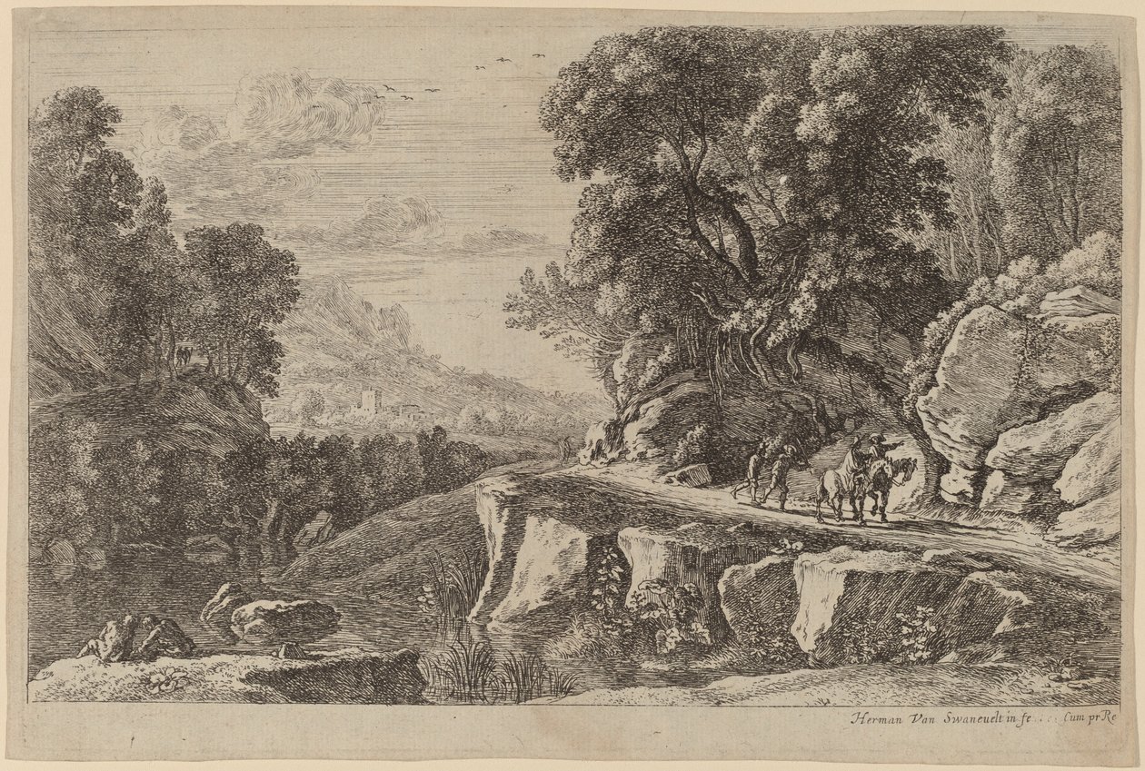 Os dois cavaleiros de Herman van Swanevelt