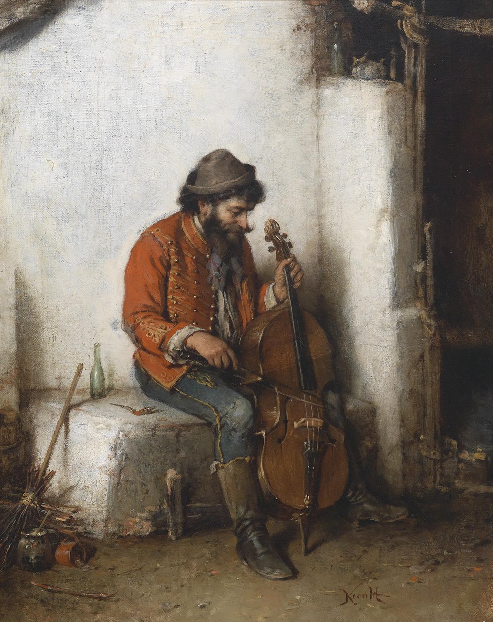 Músico cigano de Hermann Kern