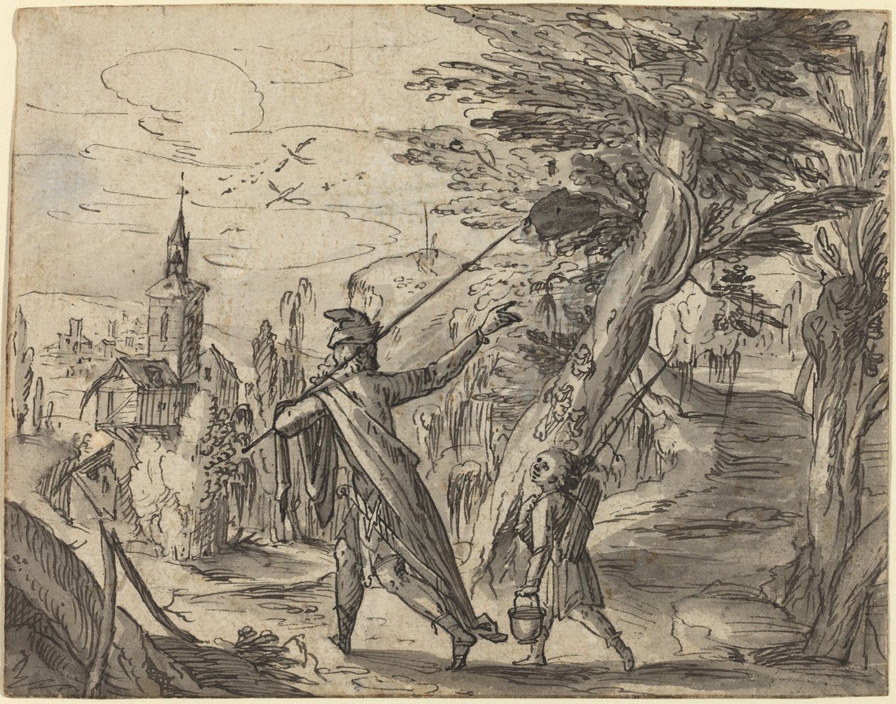 Abraão e Isaque de Hermann Weyer