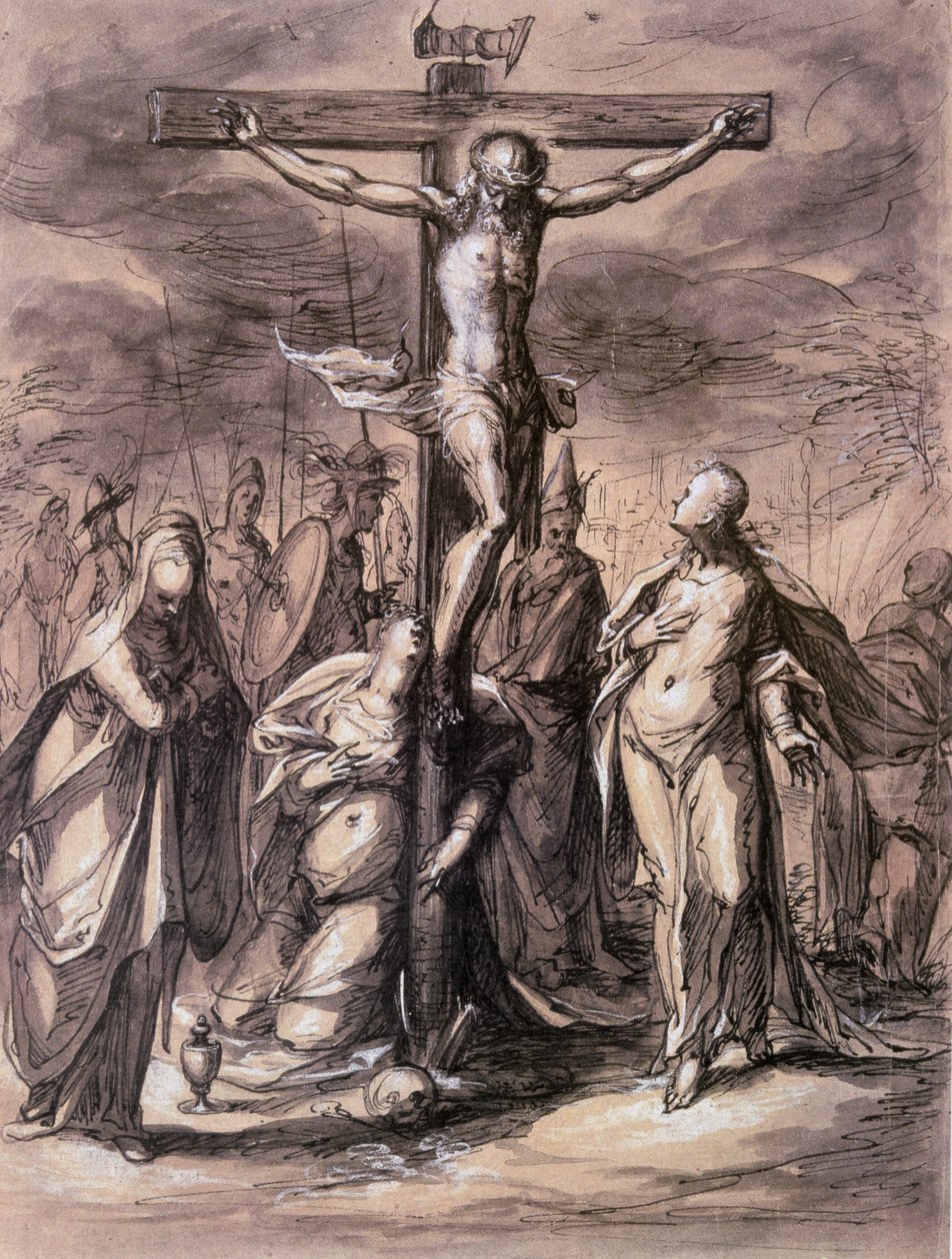 Cristo na cruz, século XVII. de Hermann Weyer