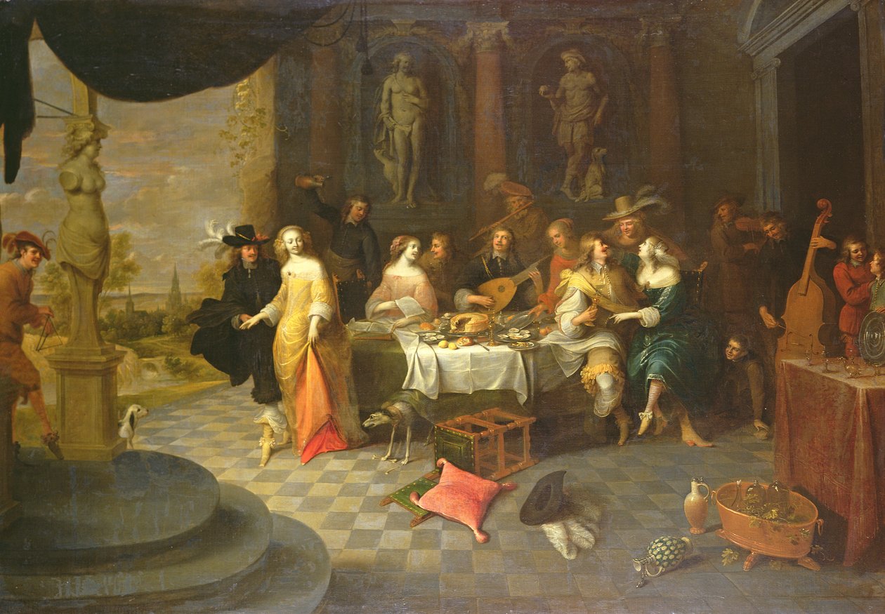 Figuras em um interior de Hieronymus Janssens