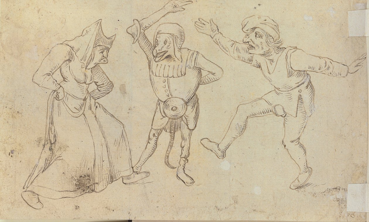 Três figuras dançantes de Hieronymus Bosch