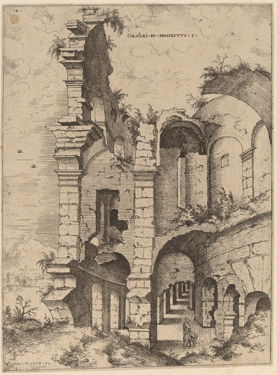 Quinta vista do Coliseu de Hieronymus Cock
