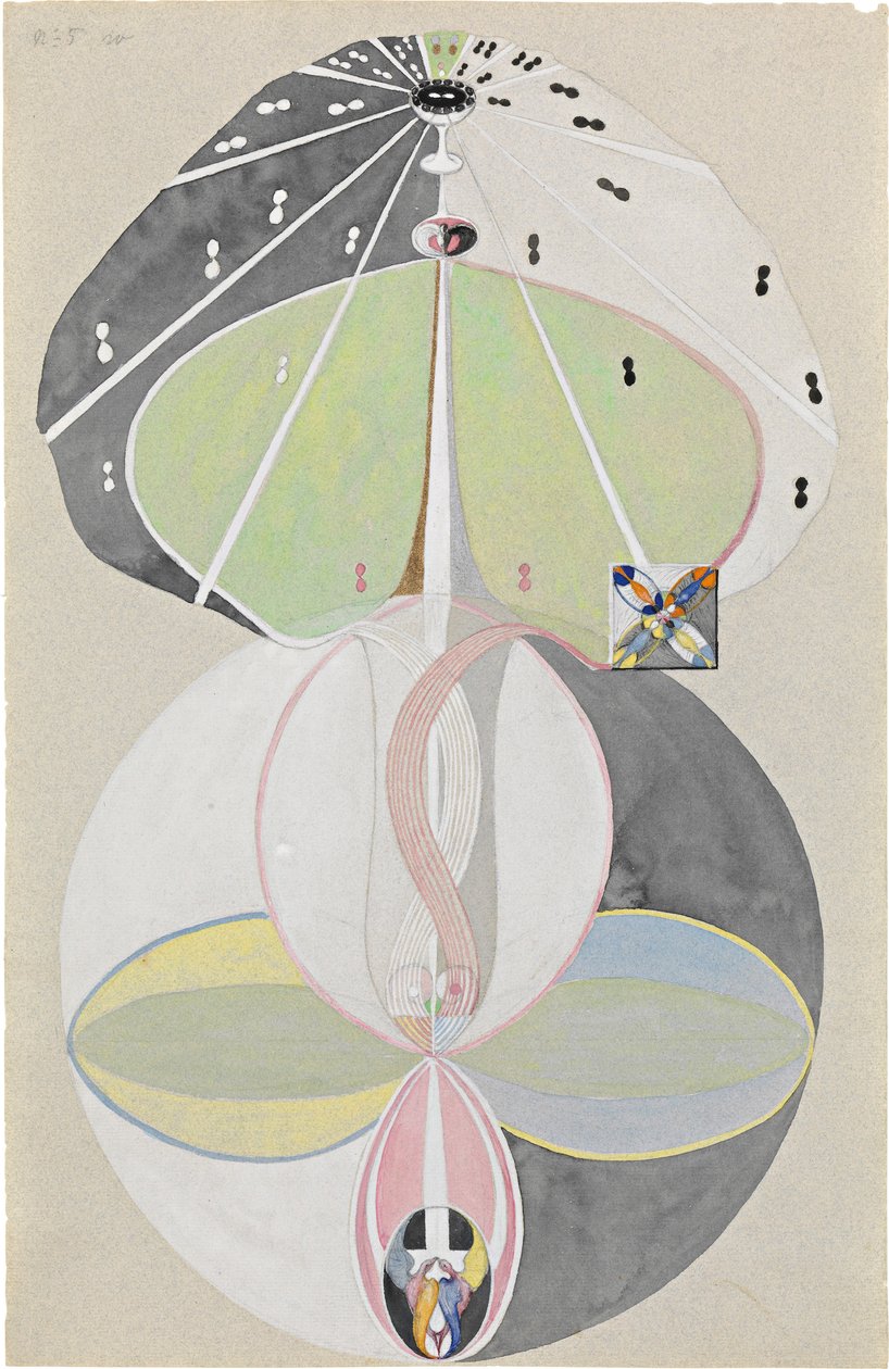 Árvore do Conhecimento, nº 5, 1915. de Hilma af Klint