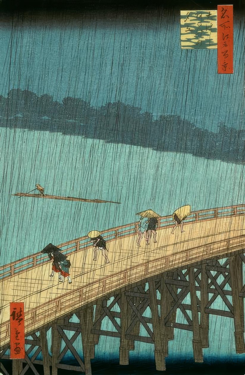 Ohashi Atake no Yudachi de Hiroshige