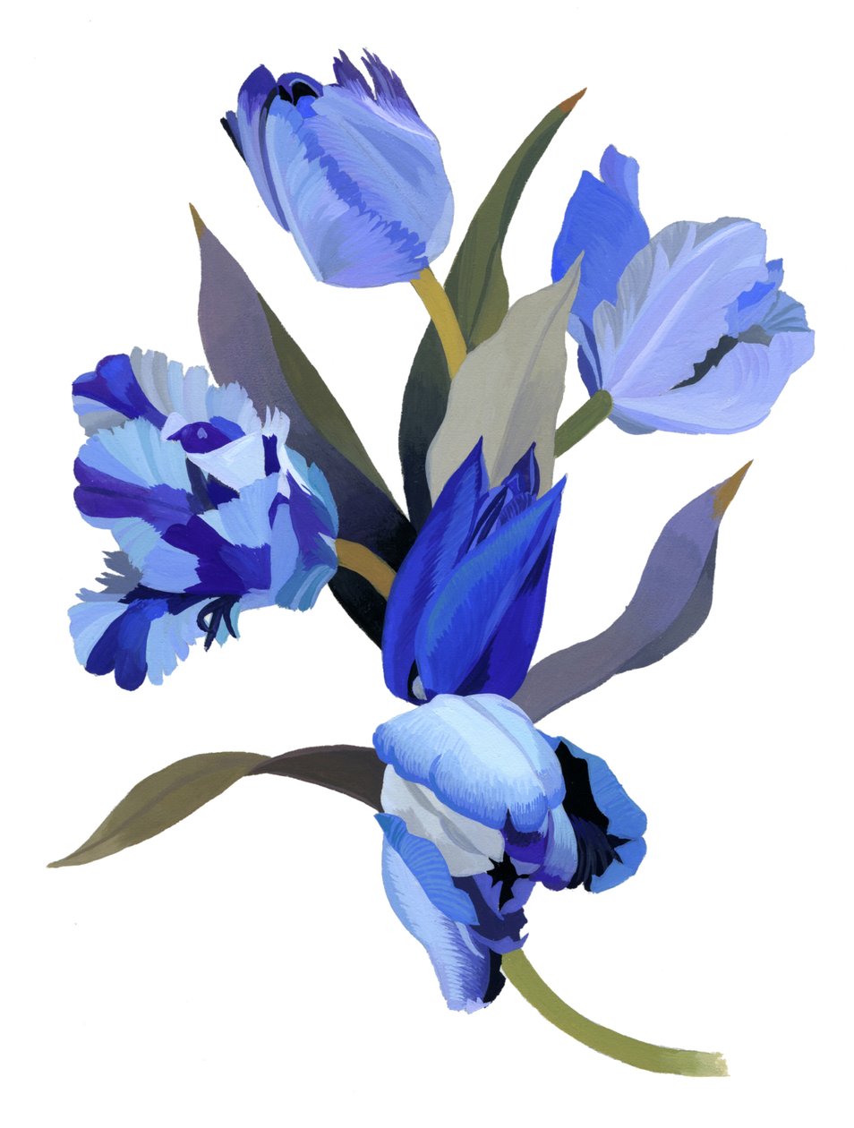 Tulipa azul de Hiroyuki Izutsu