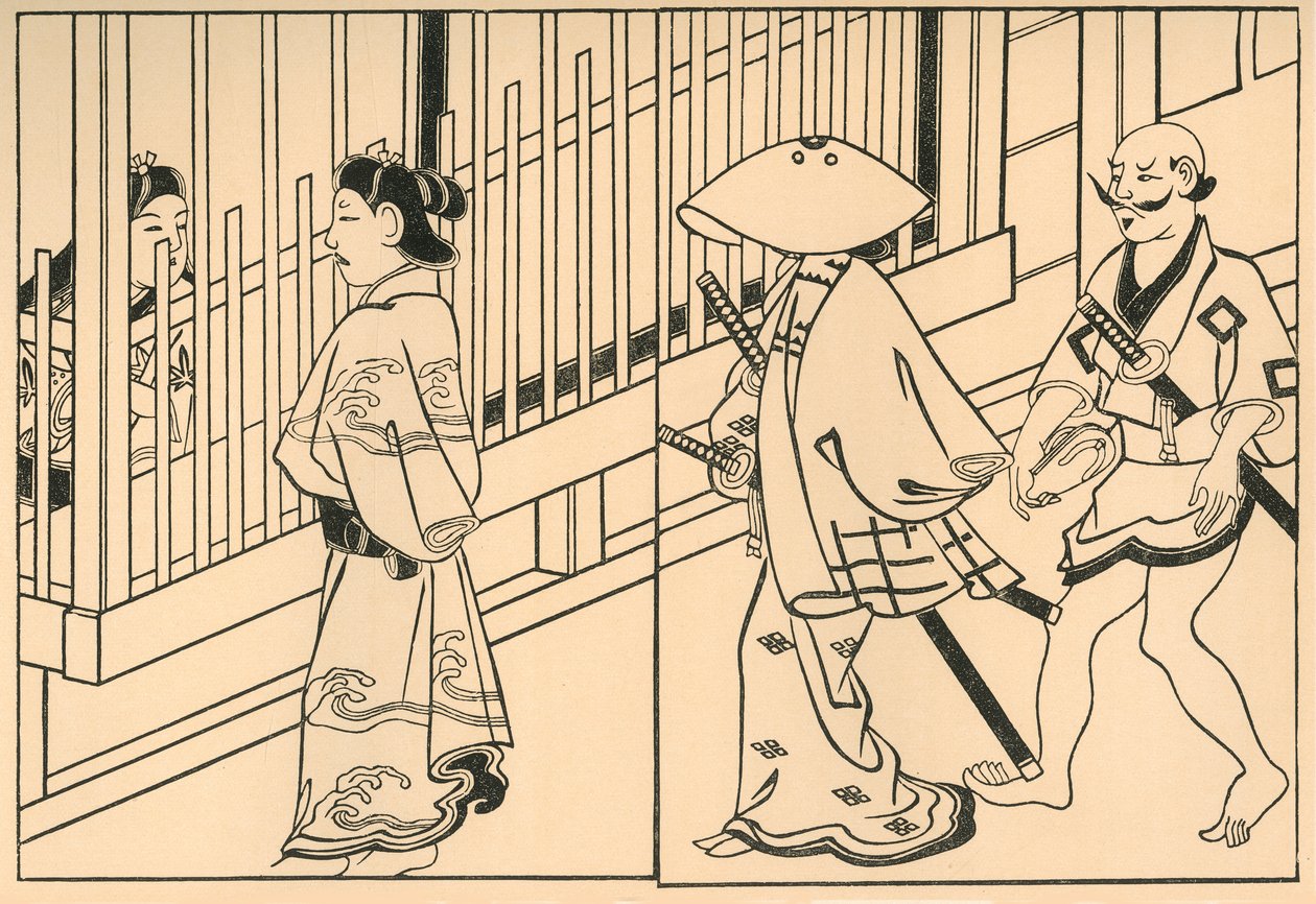Courtesans, 1661, 1924. de Hishikawa Moronobu